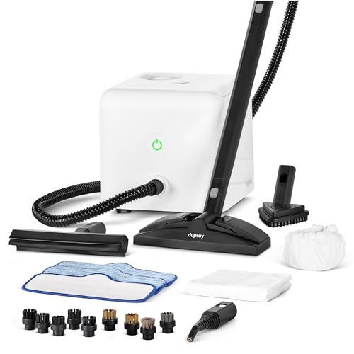 Dupray Neat Steam Cleaner with 20-piece Accesory Kit. For Multipurpose steam Cleaning Hardwood, Tile, Laminate and Sealed Floors, Couch, Furniture and more. *Kills 99.9% of Bacteria & Viruses