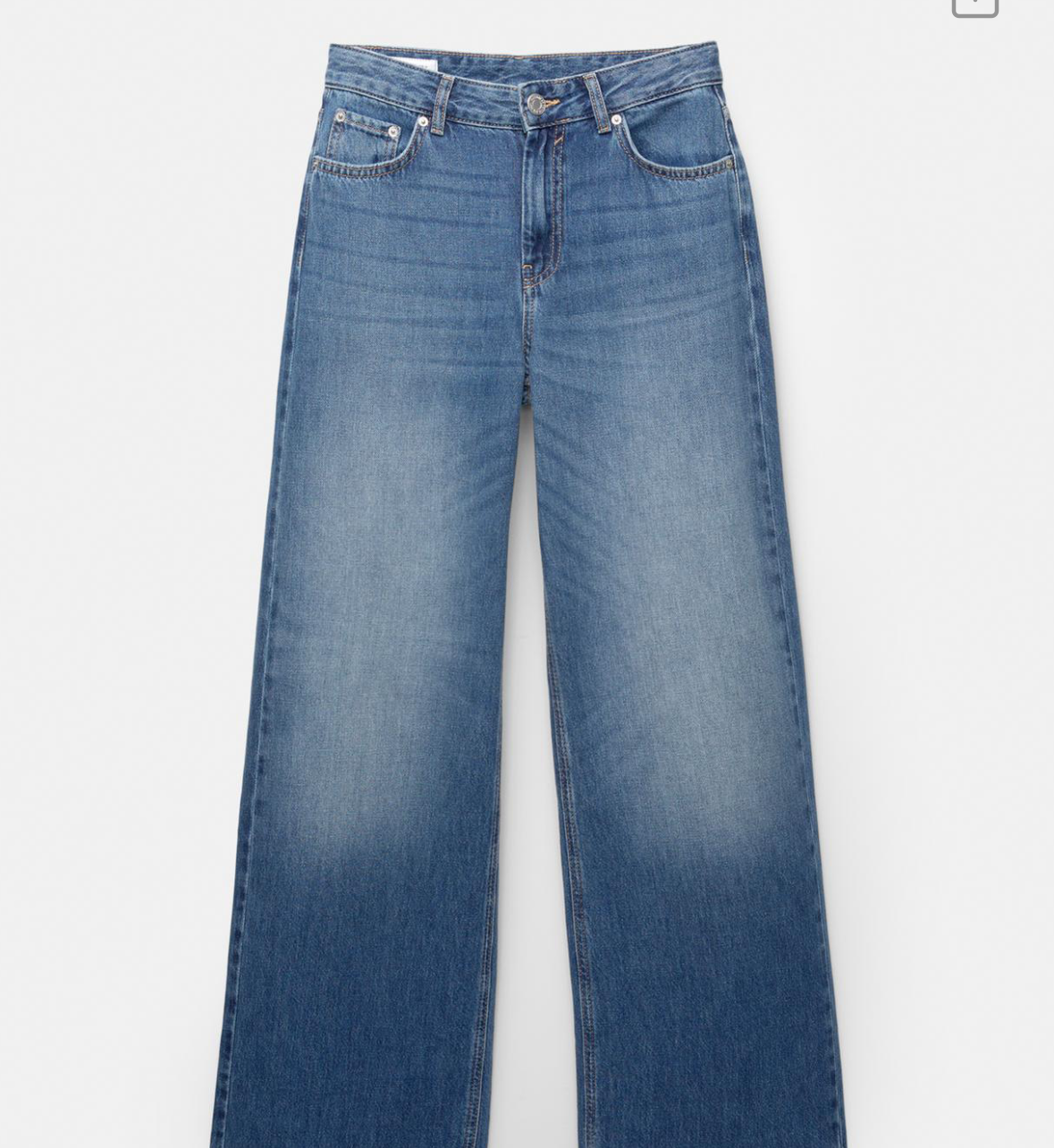 Low-rise loose jeans